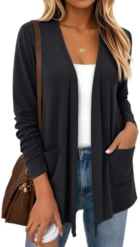 Open Front Lightweight Cardigan for Women
